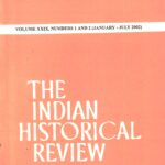 The Indian Historical Review Vol XXIX 2002